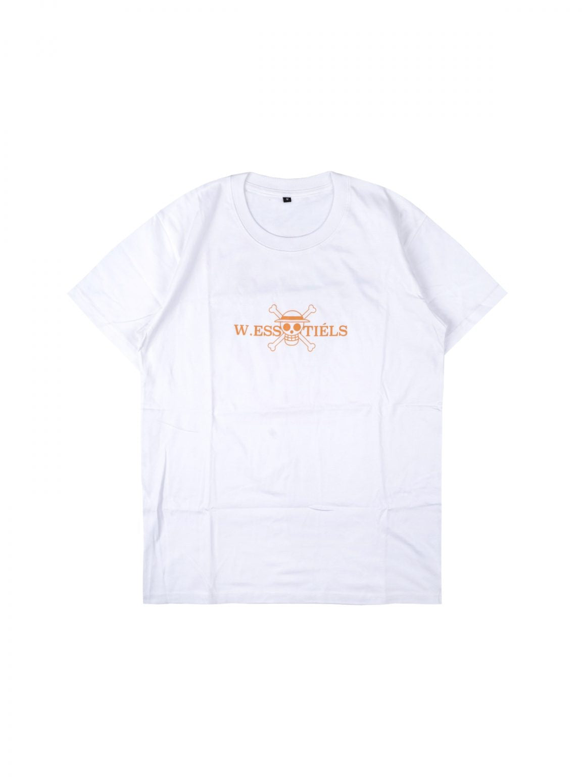 W.Essentiels x One Piece Strawhat Crew Boxy Cut Tee White