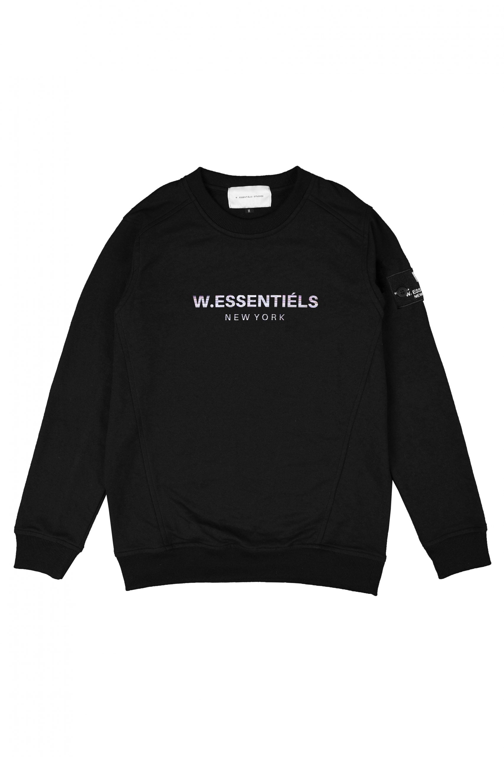 W.Essentiels Le Plissement Crewneck Noir Black