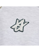 ADLV A Logo Emblem Patch Crop Top Pullover Sweat Shirt Melange