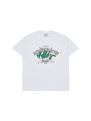 ADLV A Logo Monogram Embossing Embroidery Short Sleeve T Shirt White