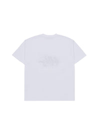 ADLV A Logo Monogram Embossing Embroidery Short Sleeve T Shirt White