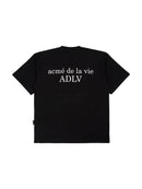 ADLV Baby Face Milk Girl Short Sleeve Tee Black