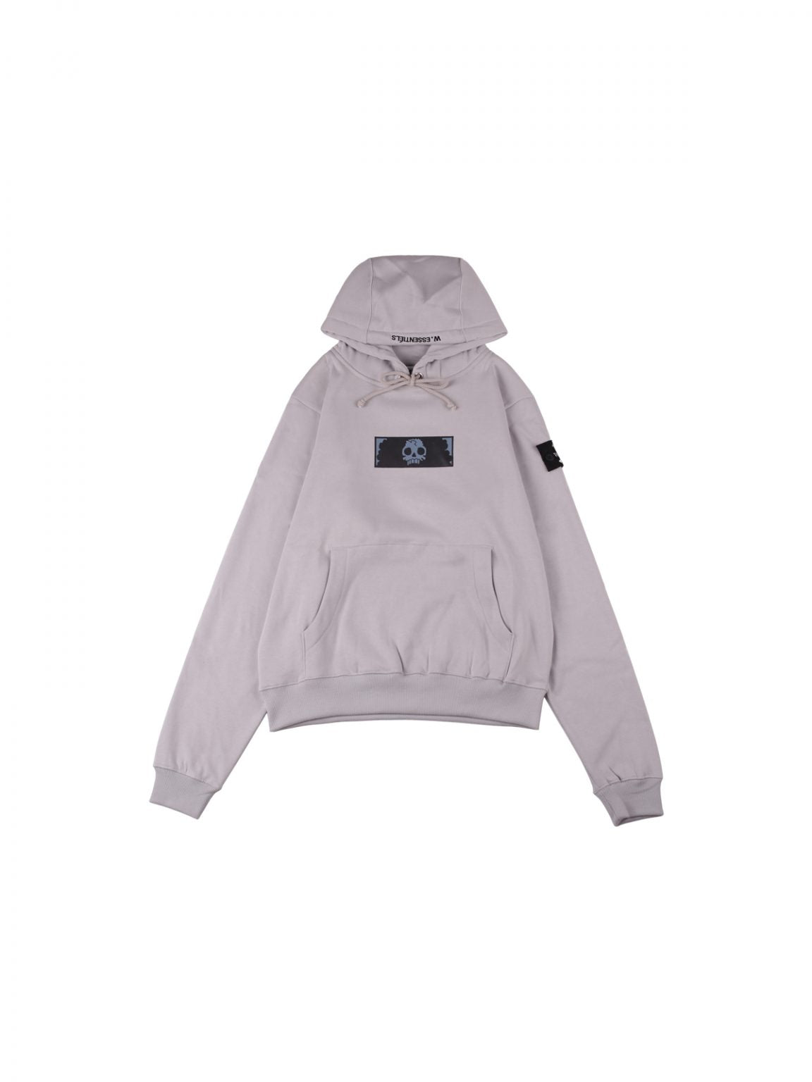 W.Essentiels X One Piece Type Face Brook Oversize Hoodie Ash