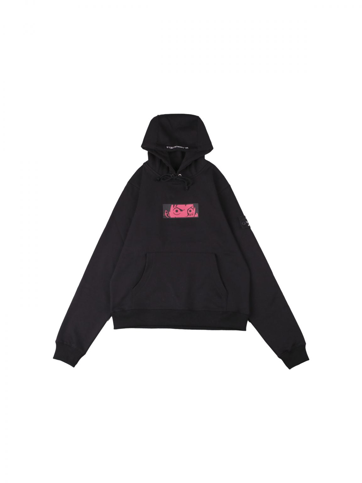 W.Essentiels X One Piece Type Face Luffy Oversize Hoodie Black