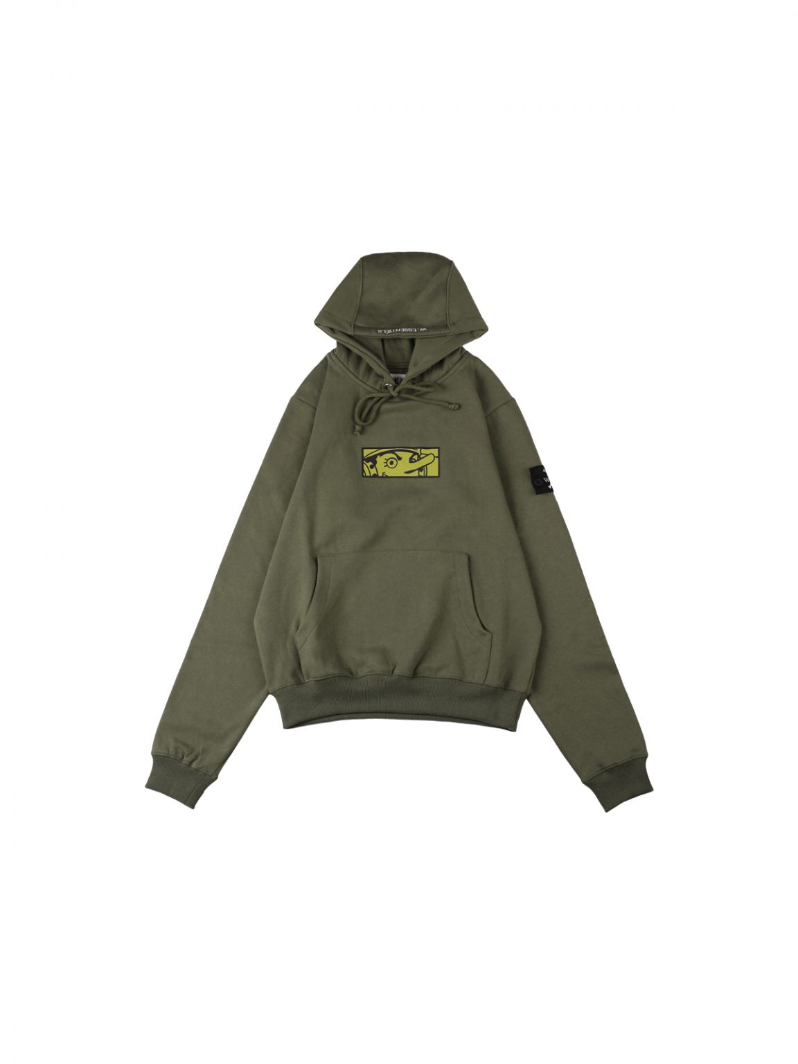 W.Essentiels X One Piece Type Face Usopp Oversize Hoodie Olive