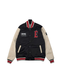 W.Essentiels x One Piece Mugiwara Flag Collegiate Varsity Jacket Noir Black/Sand