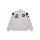 W.Essentiels x One Piece Gear 5 Collegiate Varsity Jacket Off White/Purple