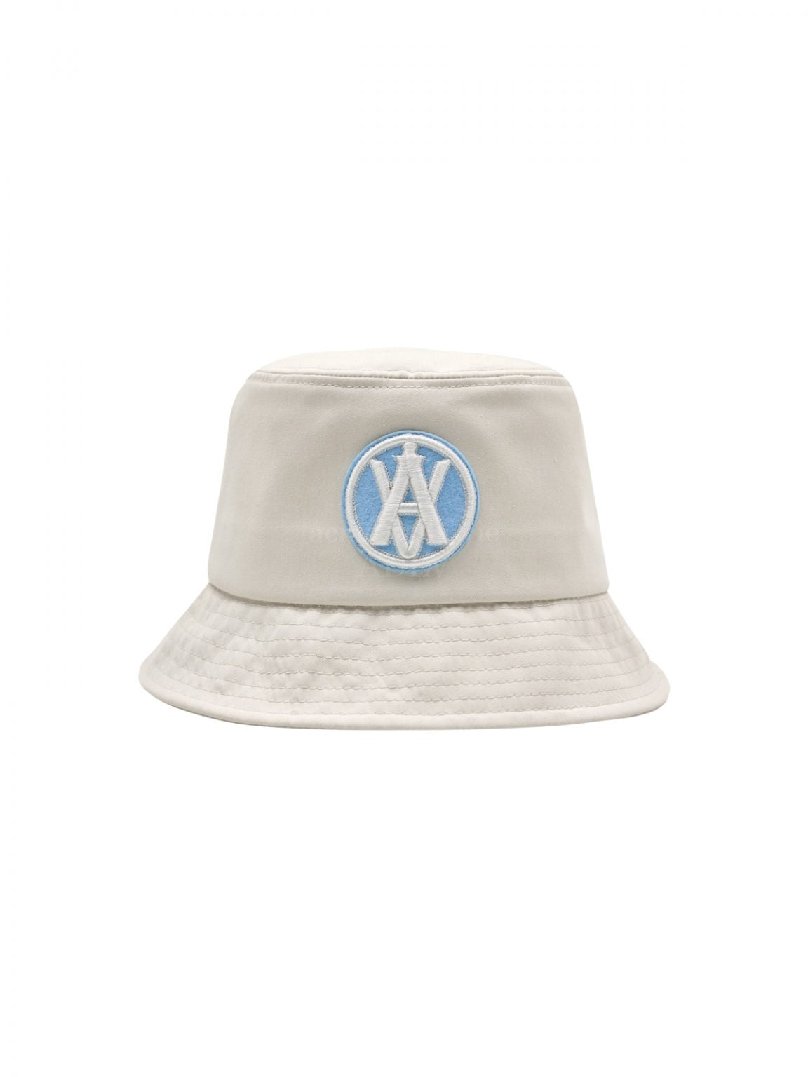 ADLV A Logo Circle Emblem Embossing Patch Bucket Hat Cream