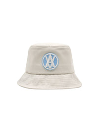 ADLV A Logo Circle Emblem Embossing Patch Bucket Hat Cream