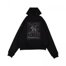 W.Essentiels X One Piece Kaido Wanted Poster Oversize Zip Hoodie Noir Black