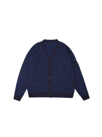 W.Essentiels Calatrava Universite Monogram Oversize Knitwear Cardigan Navy