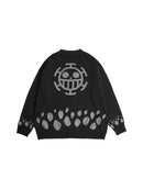 W.Essentiels x One Piece Trafalgar Law Oversize Cardigan Knitwear Noir Black