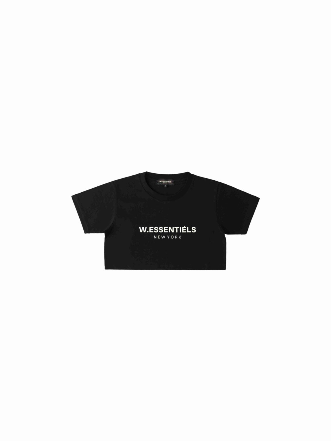 W.Essentiels Crop Top OG Logo Tee Black