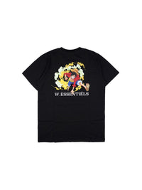 W.Essentiels x One Piece Luffy Gear Boxy Cut Tee Black