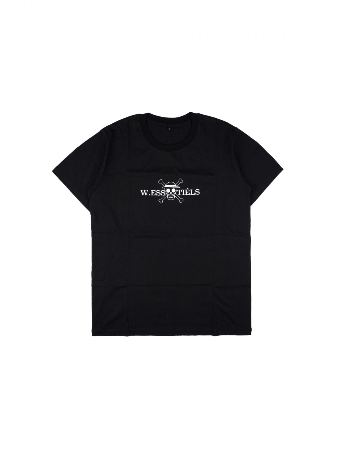 W.Essentiels x One Piece Luffy Gear Boxy Cut Tee Black