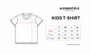 W.Essentiels Kids Boxy Cut Tee Mid Logo White