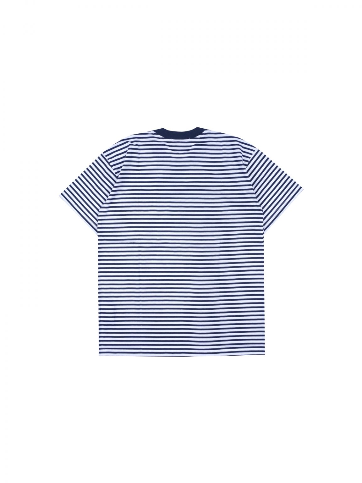 W.Essentiels Boxy Cut Pocket Tee Stripes Navy/White