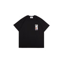 W.Essentiels x One Piece Gear 5 Box Chest Graphic Boxy Cut Oversize T-shirt Black