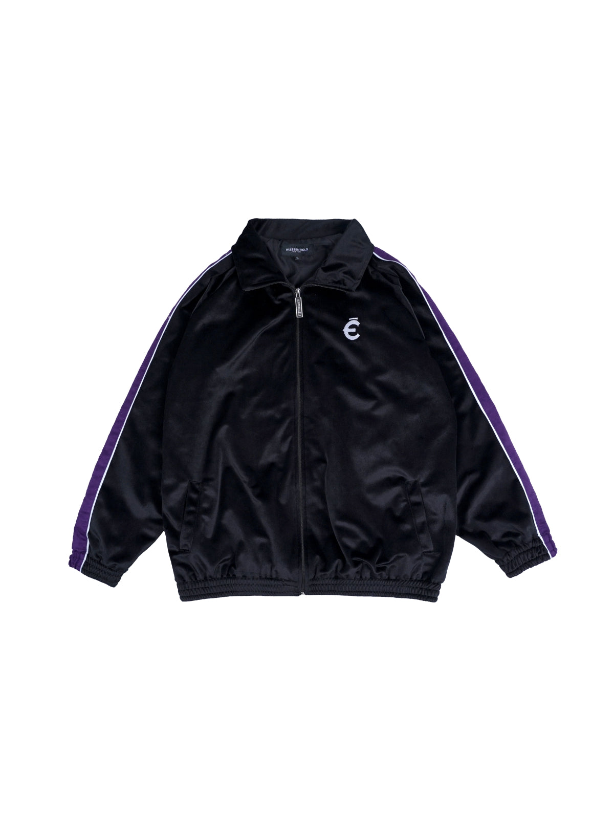 W.Essentiels Ettori Velvet Tracktop Noir Black/Purple