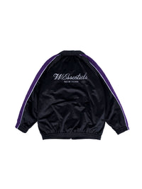 W.Essentiels Ettori Velvet Tracktop Noir Black/Purple