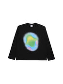 ADLV Rainbow Gradation Artwork Long Sleeve T-Shirt Black