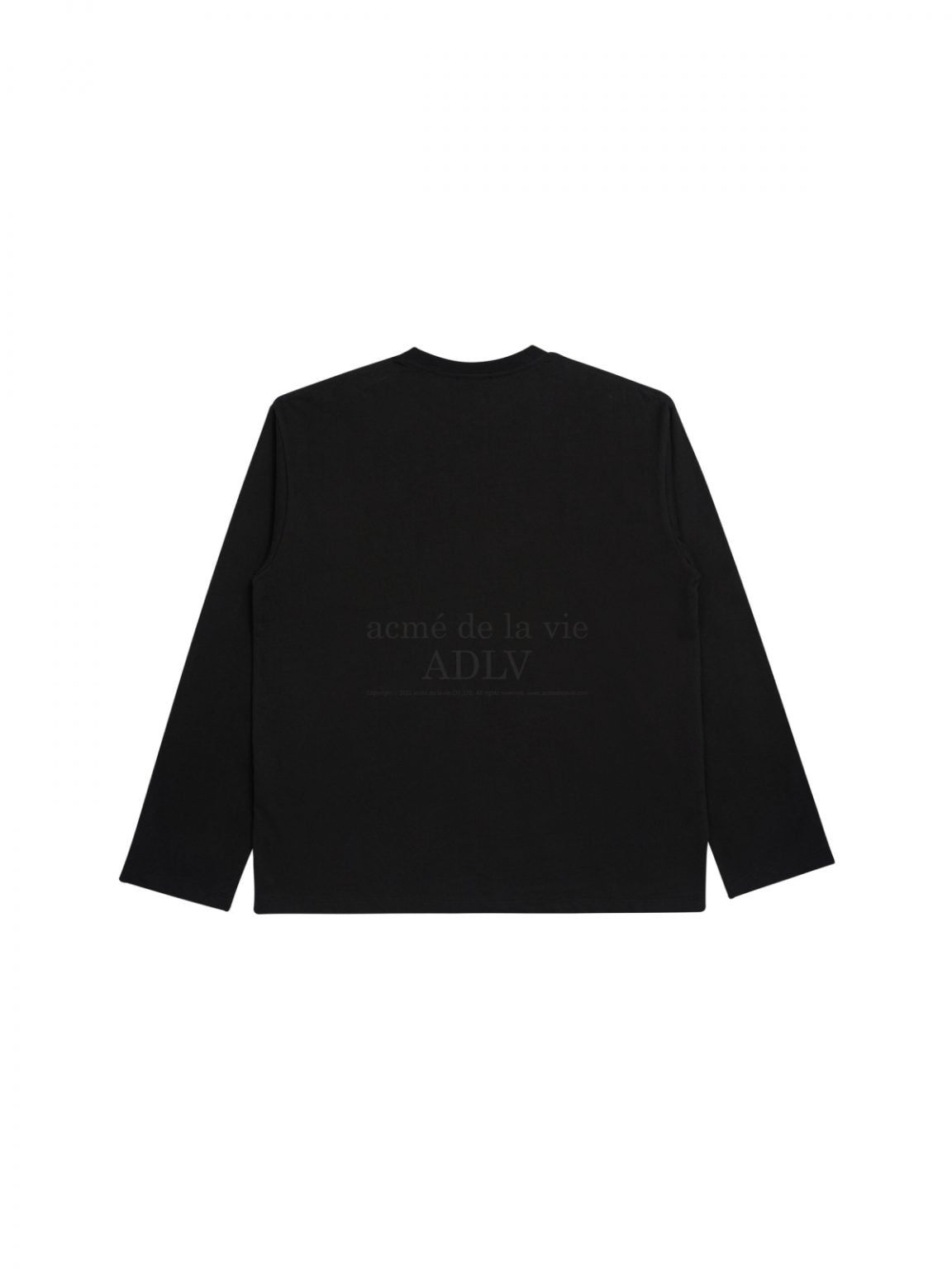 ADLV Rainbow Gradation Artwork Long Sleeve T-Shirt Black