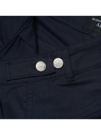 ADLV A Logo Pin Tuck Casual Short Pants Navy