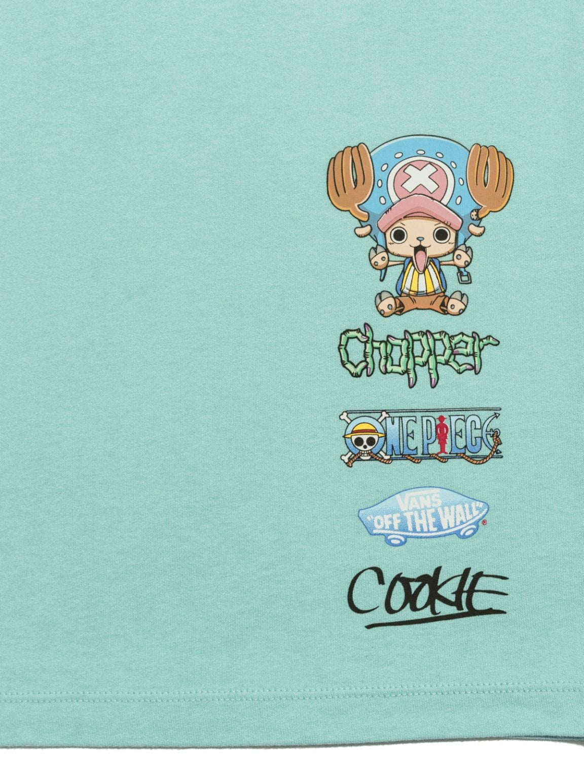 Vans X One Piece Cookie! SS Tee Aqua Sky