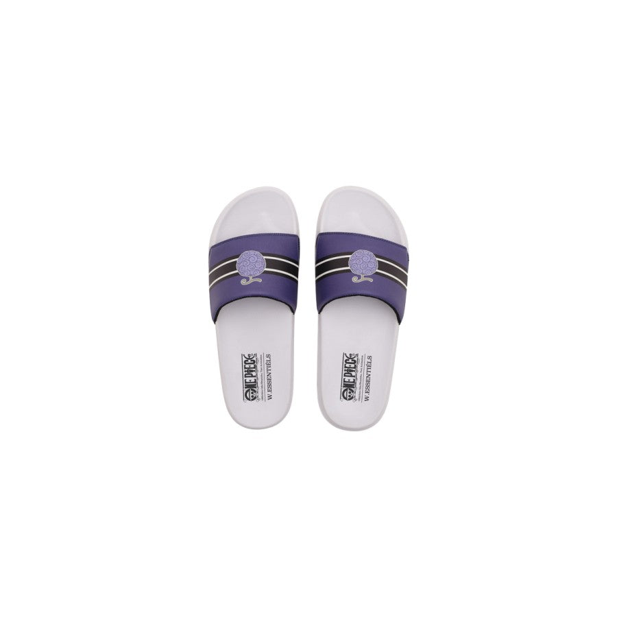 W.Essentiels x One Piece Gomu Gomu no Mi Slides White/Purple