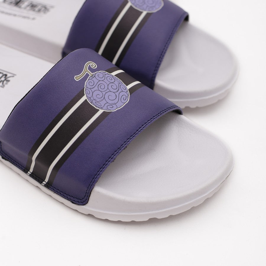 W.Essentiels x One Piece Gomu Gomu no Mi Slides White/Purple