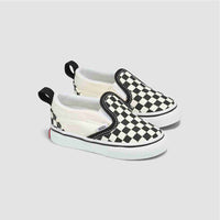 Vans Toddler Slip-On V Checkerboard Black/Whte