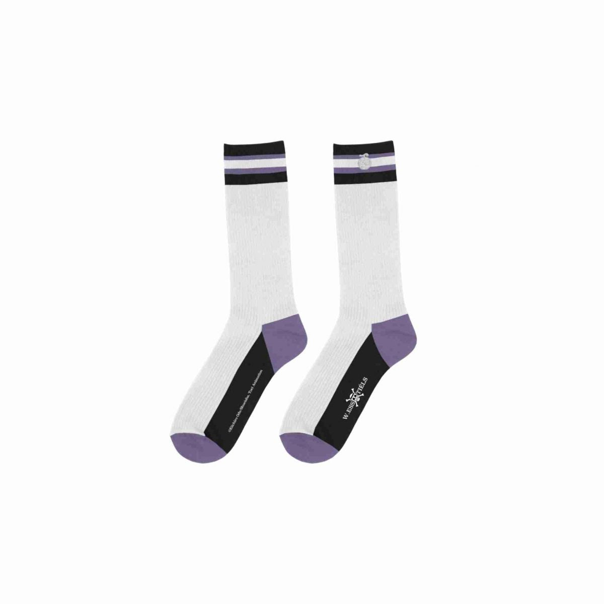 W.Essentiels x One Piece Collegiate Gomu Gomu Socks White/Purple/Black