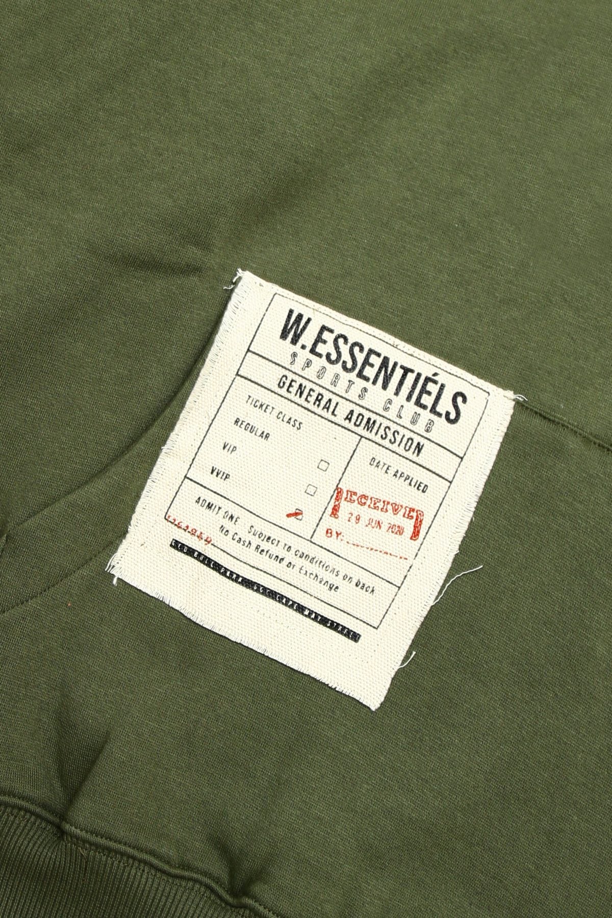 W.Essentiels Stade Geoffroy 1931 Hoodie Olive Green