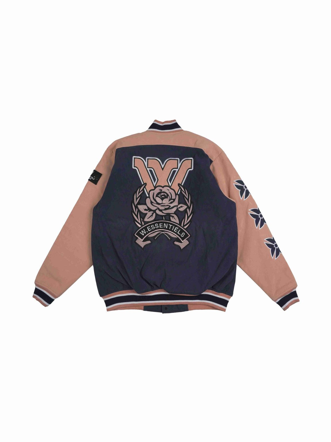 W.Essentiels Steinway Collegiate Varsity Jacket Midnight/Peach