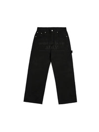 ADLV Strap Twill Cotton Pants Black