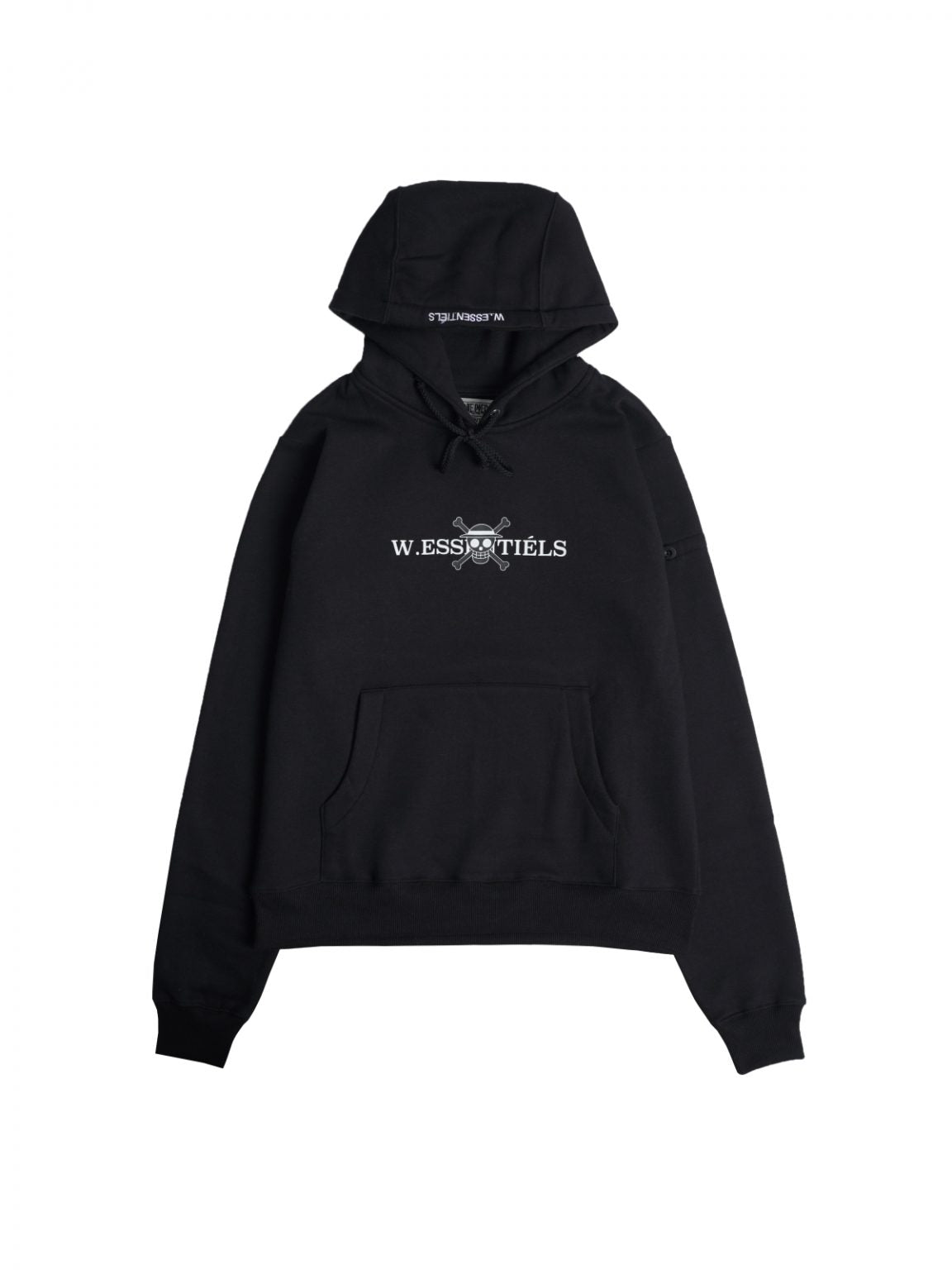 W.Essentiels x One Piece Strawhat Crew Oversize Hoodie Jacket Noir Black