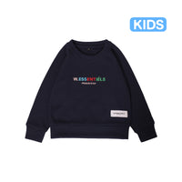 W.Essentiels Kids Liege Sweater Oversize Sundae Blueberry