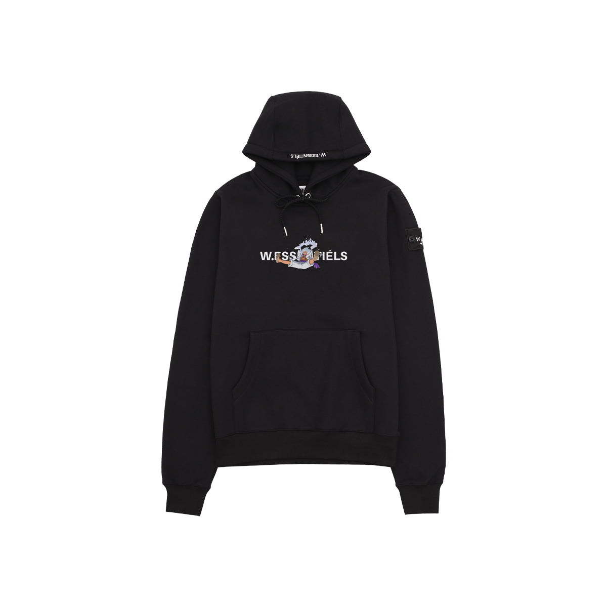 W.Essentiels x One Piece Sun God Nika Oversize Hoodie Noir Black