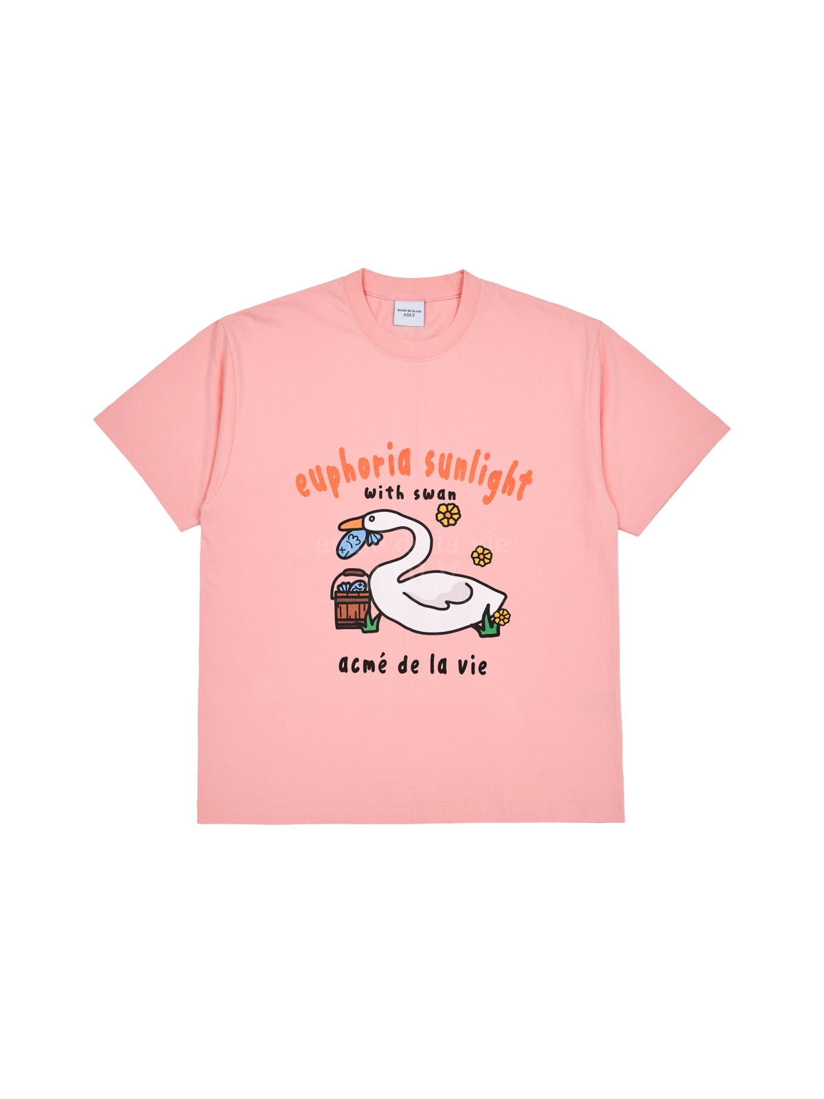 ADLV Fish Swan S/S Tee Pink