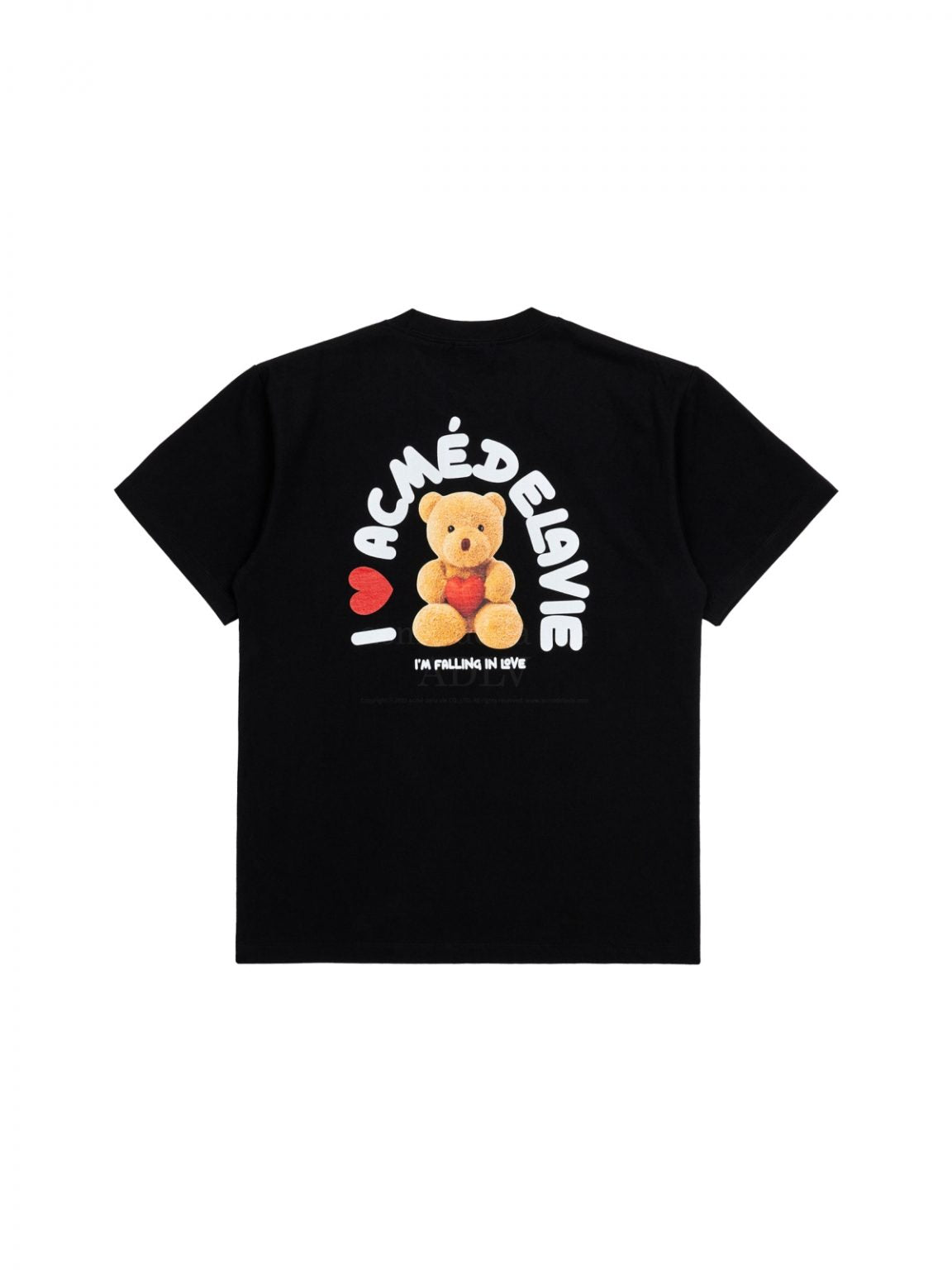 ADLV I Love Teddy Bear Short Sleeve Tee Black