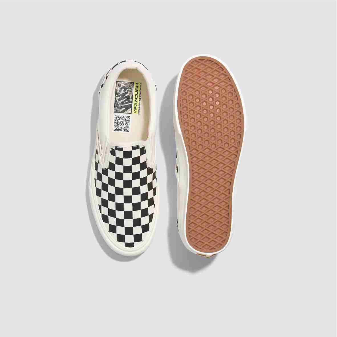 Vans Slip-On VR3 Checkerboard Black Marshmallow