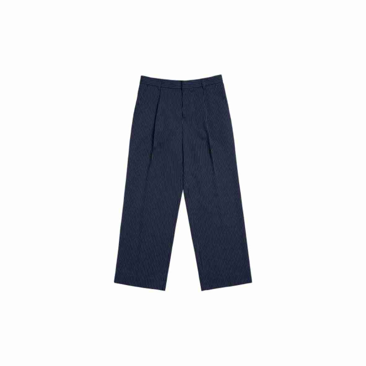 ADLV Logo Embroidery Wide Pants Navy