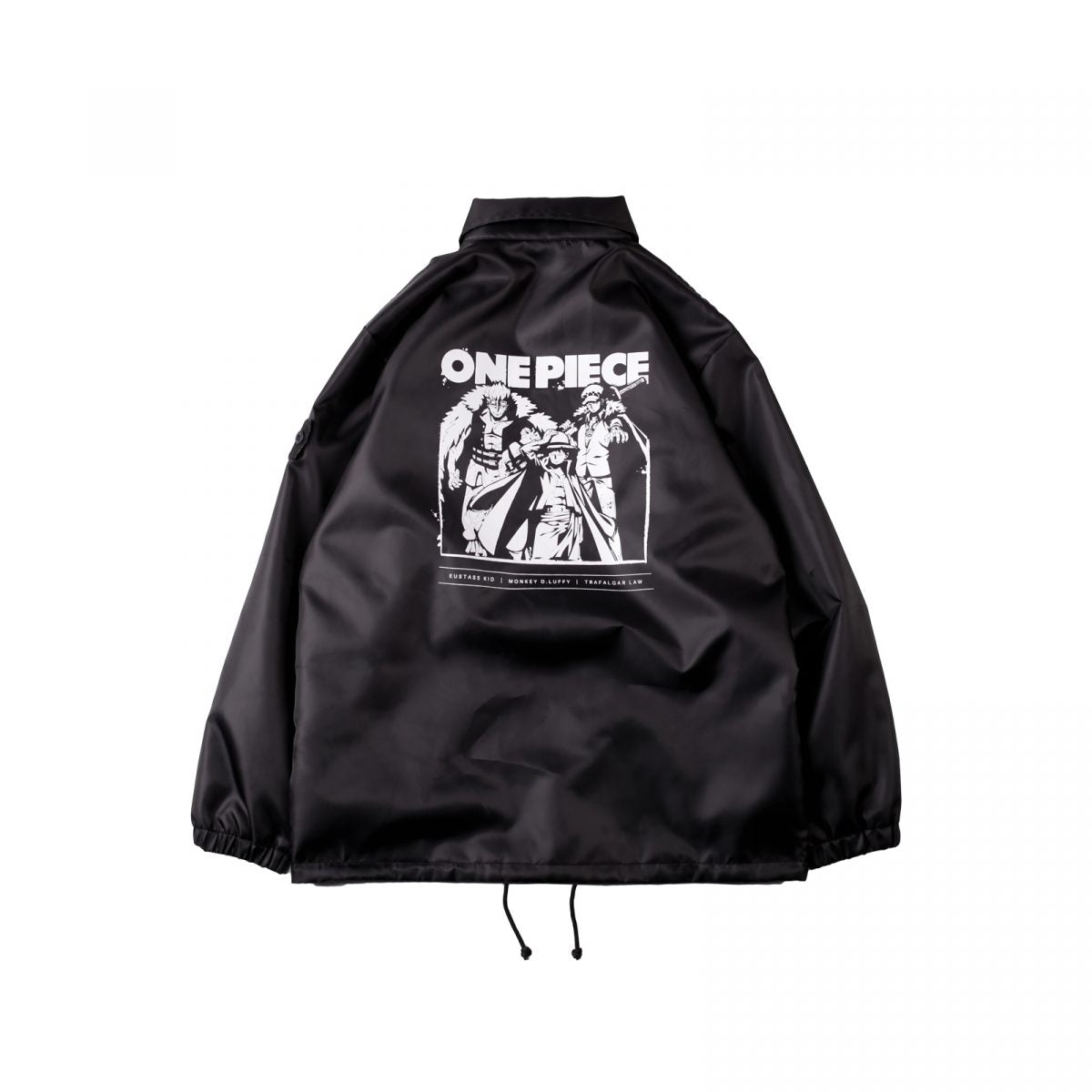 W.Essentiels X One Piece Worst Generation Windbreaker Jacket Black