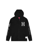 HUF X Budweiser Classic H Zip Hoodie Black