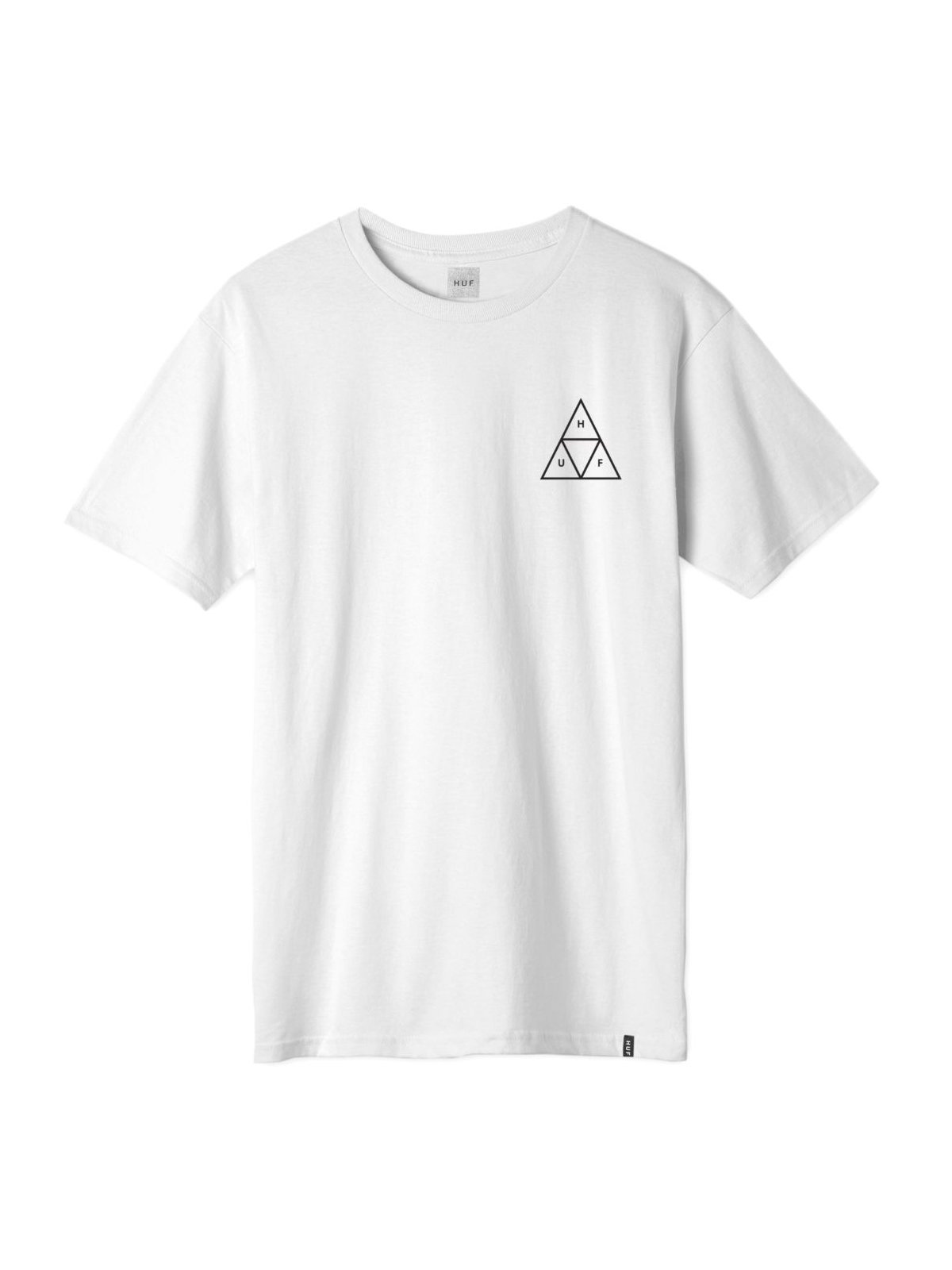HUF Essentials Triple Triangle T-Shirt White – WORMHOLE STORE